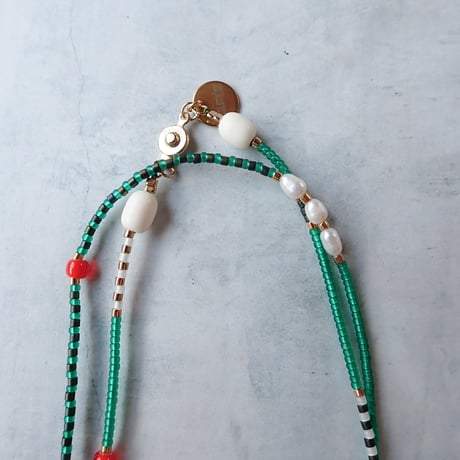 MIX beads NC - green#2- N104（1点もの）