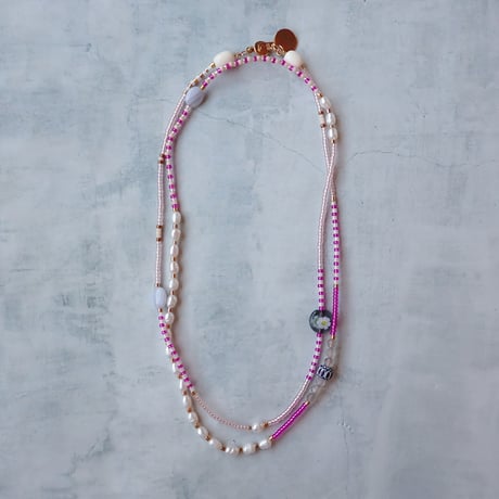 MIX beads NC - pink #2 - N111（1点もの）