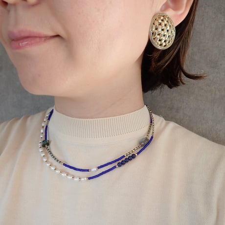 MIX beads NC - blue - N103（1点もの）