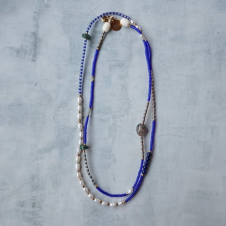 MIX beads NC - blue - N103（1点もの）
