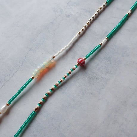 MIX beads NC - green#4- N118
