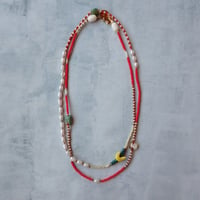 MIX beads NC - red - N112（1点もの）