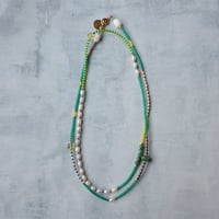 MIX beads NC - green - N102（1点もの）