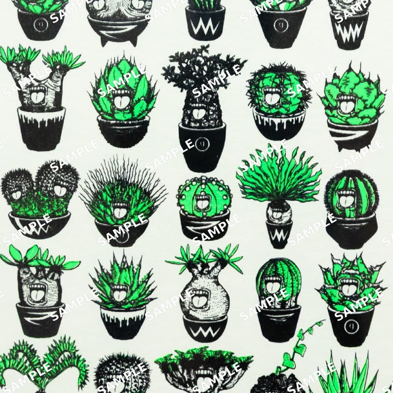 SCREAM PLANTS TOUR シルクスクリーン フレーム付きポスター | ファー