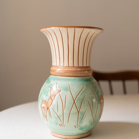 Haunsø Keramik Vase, Denmark 1940s