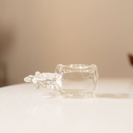 Pressed Glass Horse and Cart Figurine, Scandinavia 1950s