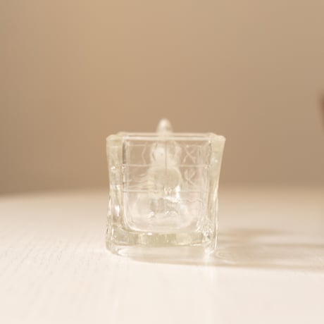 Pressed Glass Horse and Cart Figurine, Scandinavia 1950s