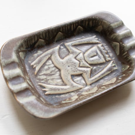 Johgus Bornholm Ceramic Dish, Denmark 1950s