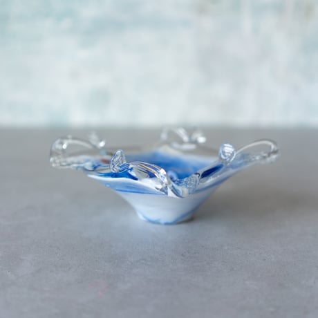 Italy 1980s Murano glass　ガラストレイ