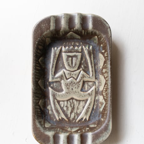 Johgus Bornholm Ceramic Dish, Denmark 1950s
