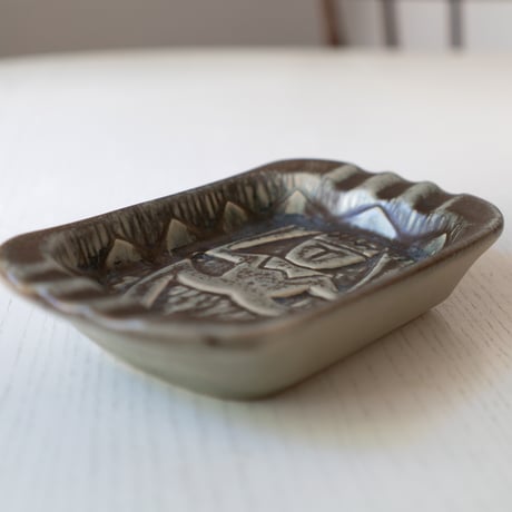 Johgus Bornholm Ceramic Dish, Denmark 1950s