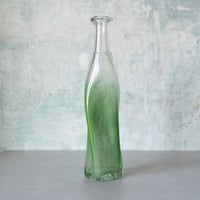 イタリア 1980s ねじれたガラスフラワーベース