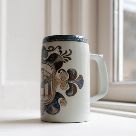Royal Copenhagen “Den Nye Lillebæltsbro” Commemorative Mug, Denmark 1970