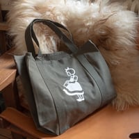 北欧デンマーク irma イヤマちゃんトートバッグ　モスグリーン