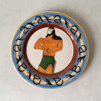 イタリア・シチリア1970s Ceramica Ericina 飾り皿