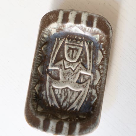 Johgus Bornholm Ceramic Dish, Denmark 1950s