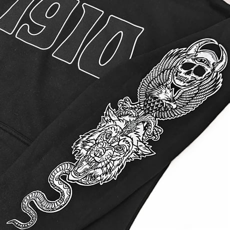 SALE 1910 9teenten アパレル ナインティーン テン パーカー　TOTEM HOODY （BLACK）