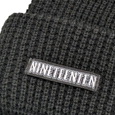1910 9teenten アパレル ナインティーン テン ビーニー　STANDARD WAFFLER BEANIE （BLACK）