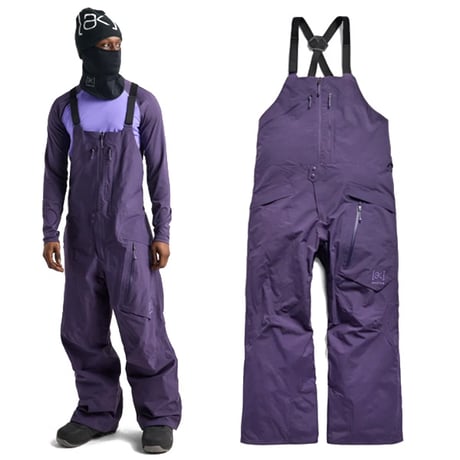 26-27 BURTON メンズ バートン スノーボードウエア ビブパンツ Men's [ak]® Cyclic GORE-TEX 2L Bib Pants（Nightshade Purple)