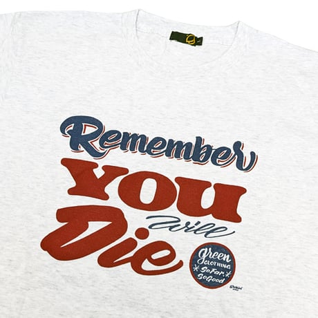 GREENCLOTHING Tシャツ 半袖 メンズ レディース　グリーンクロージング  WILL DIE TEE （アッシュ）