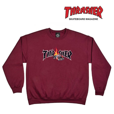 “1SET限り” THRASHER SPECIAL SET　スラッシャー トレーナー＆Tシャツ＆ビーニー 【3点セットで￥8800】