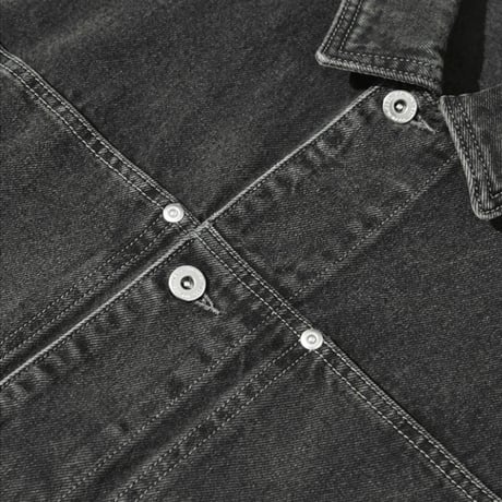 SALE  POLAR SKATE CO デニム ジャケット ポーラー　DENIM PATRIK JACKET （SILVER BLACK）