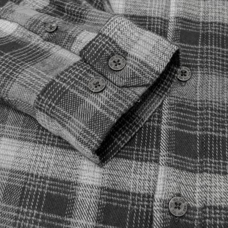 1910 9teenten アパレル ナインティーン テン シャツ 長袖　BURSLEM LS FLANNEL SHIRT （CHARCOAL）