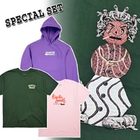 1SET限り” QUARTER SNACKS SPECIAL SET　クウォータースナックス フーディー＆Tシャツ＆Tシャツ 【3点セットで￥9900】
