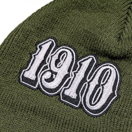 1910 9teenten アパレル ナインティーン テン ビーニー　STANDARD PROCEDURE BEANIE （GREEN）