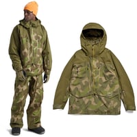 26-27 BURTON メンズ スノーボードウエア Men's [ak]® Cyclic GORE-TEX 2L Anorak (Dried Moss / Keel Camo)
