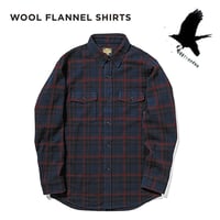 26-27 フランネルシャツ グリーンクロージング GREEN CLOTHING WOOL FLANNEL SHIRTS  (RED CHECK)  WOOL:70%