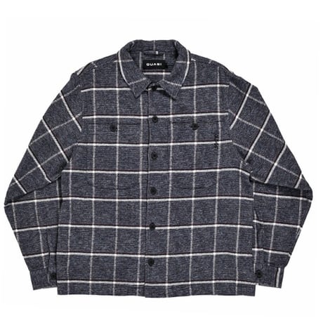 QUASI シャツ 長袖 クワジ　NOME LONG SLEEVE BUTTON UP SHIRT （PEAT）