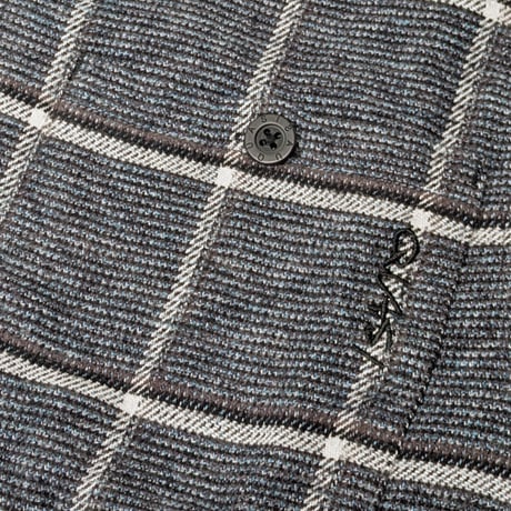 QUASI シャツ 長袖 クワジ　NOME LONG SLEEVE BUTTON UP SHIRT （PEAT）