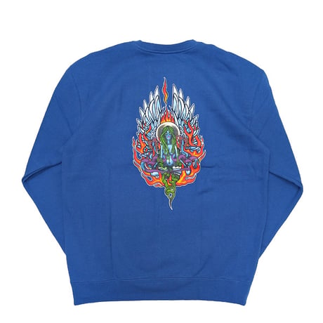 1910 9teenten アパレル ナインティーン テン スウェット　FREYA EMB CREW FLEECE （ROYAL）