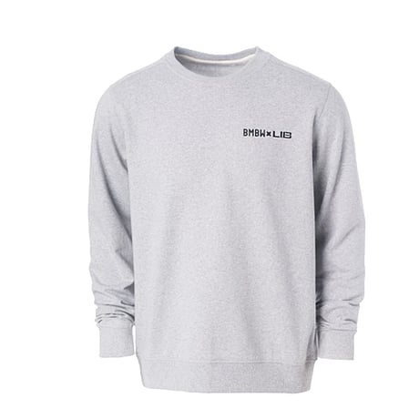 LIB TECH スウェット　 Lib x BMBW Crew （Heather Grey） メンズ リブテック