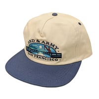 REAL SKATEBOARDS キャップ リアル　ADJ 3RD & ARMY SNAPBACK CAP （NATURAL/NAVY）