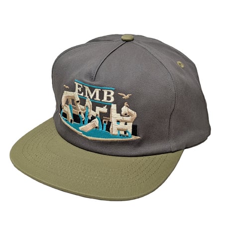 REAL SKATEBOARDS キャップ CAP リアル スケートボード　ADJ OVAL EMB SNAPBACK CAP （CHARCOAL/TAN）
