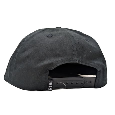 REAL SKATEBOARDS キャップ リアル　ADJ SCRIP TED SNAPBACK CAP （BLACK）
