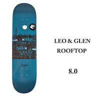 MAGENTA SKATEBOARDS DECK 8.0インチ マジェンタ　LEO VALLS & GLEN FOX BOARD ROOFTOP SERIES
