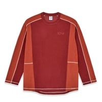 POLAR SKATE CO ポーラー　Grid Fleece Sweater (Red/Orange)
