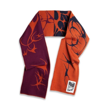 POLAR SKATE CO スカーフマフラー ポーラー　Ebou Salim Scarf Tribal （Burnt Orange）