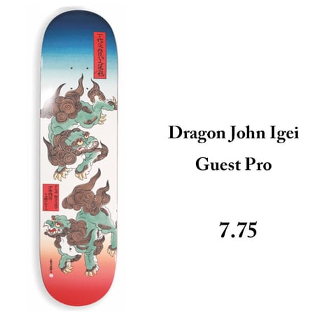 THEORIES DECK セオリーズ デッキ　7.75インチ Dragon John Igei Guest Pro Skateboard Deck