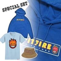 “8/31まで！ 1SET限り” SPITFIRE SPECIAL SET　スピットファイア フーディー＆Tシャツ＆ハット 【3点セットで￥7700】