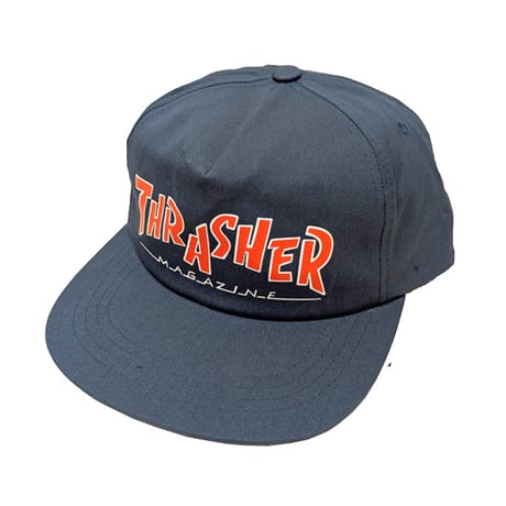 THRASHER キャップ スラッシャー　PARRA MAG SNAPBACK CAP （NAVY）