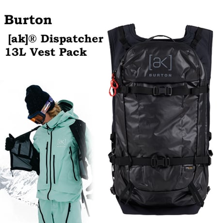 BURTON スノー バックパック バートン バッグ リュック  13L [ak]® Dispatcher 13L Vest Pack（True Black）  26-27