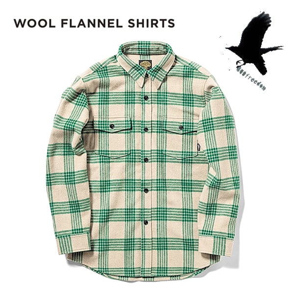 26-27 フランネルシャツ グリーンクロージング GREEN CLOTHING WOOL F