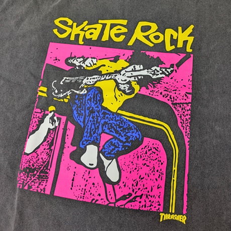THRASHER Tシャツ 半袖 スラッシャー　SKATE ROCK VOL Ⅱ VINTAGE T-SHIRT (BLACK)