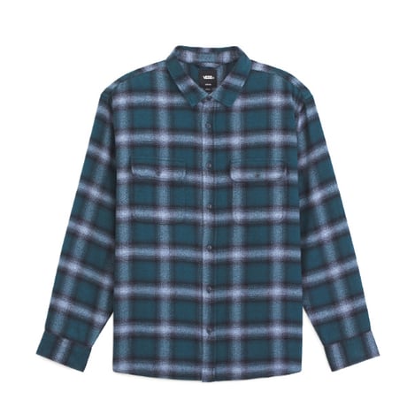 Vans シャツ 長袖 バンズ　LS LAWSON PLAID FLANNEL SHIRT  （OCEAN TEAL）