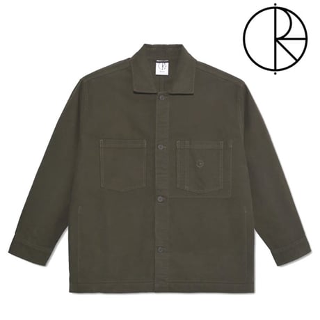 SALE POLAR SKATE CO オーバーシャツ ポーラー　BRUSHED TWILL THEODORE OVERSHIRT （BROWN）