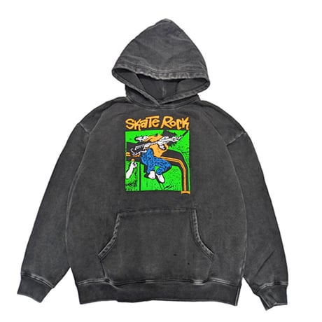 THRASHER スラッシャー パーカー ブラック　SKATE ROCK VOL ⅡVINTAGE HOODIE （BLACK）